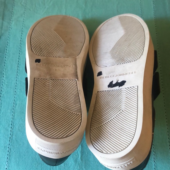 REBECCA MINKOFF BLACK NAPA LEATHER SHOES SIZE 8 - Picture 10 of 10